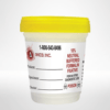 500 mL 10 percent buffered formalin in a large yellow lid container