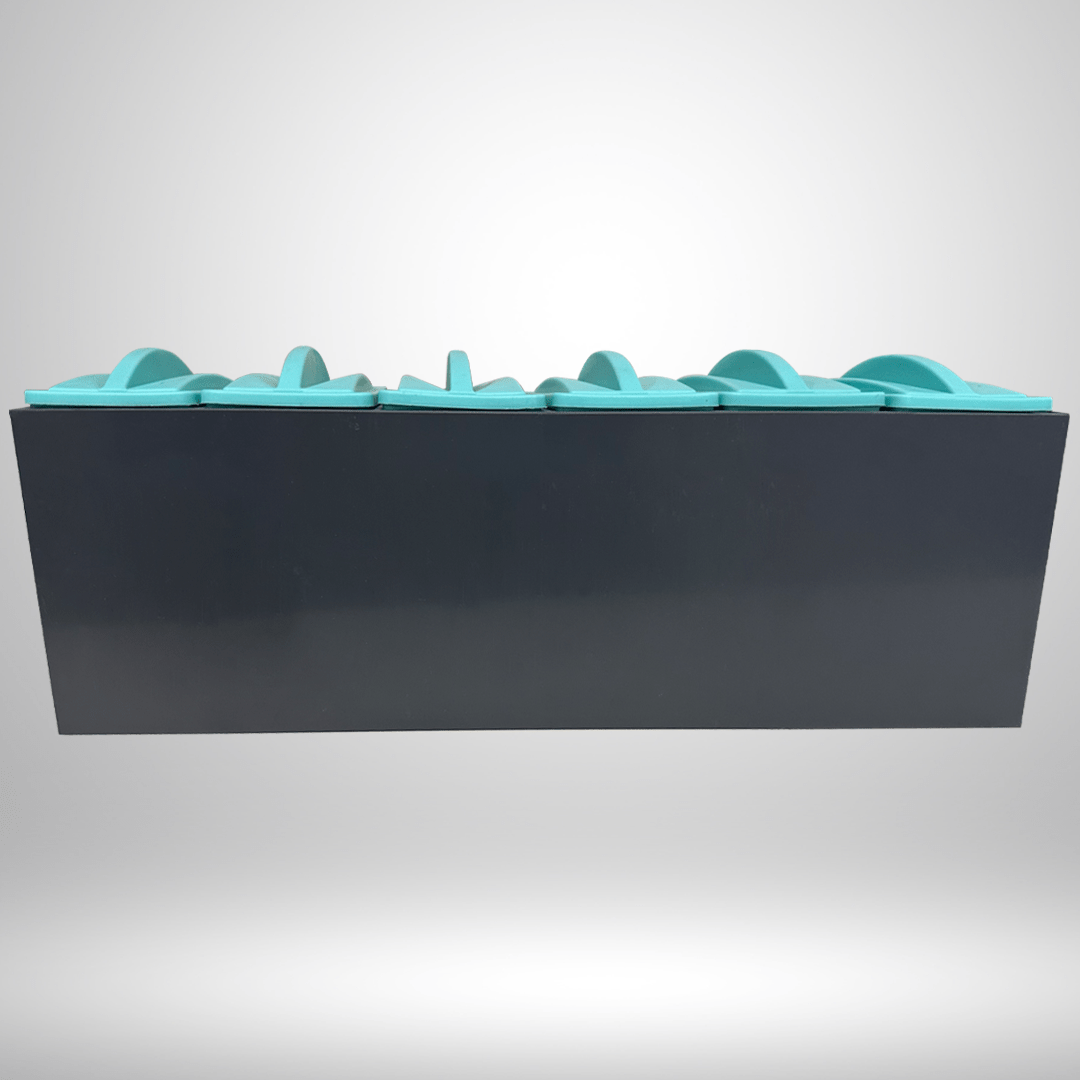 Laboratory SSS-60CK Slide Rack in dark gray color straight angle