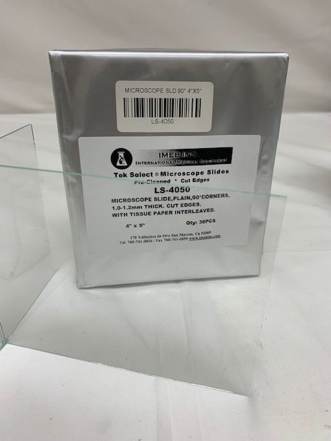 Large Microscope Slides 4" x 5"