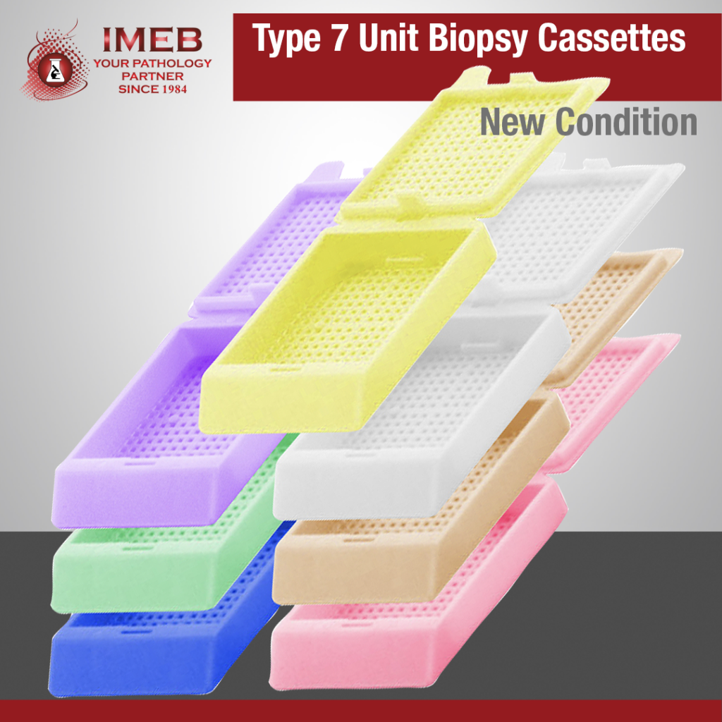 Type 7 biopsy cassettes 7 colors