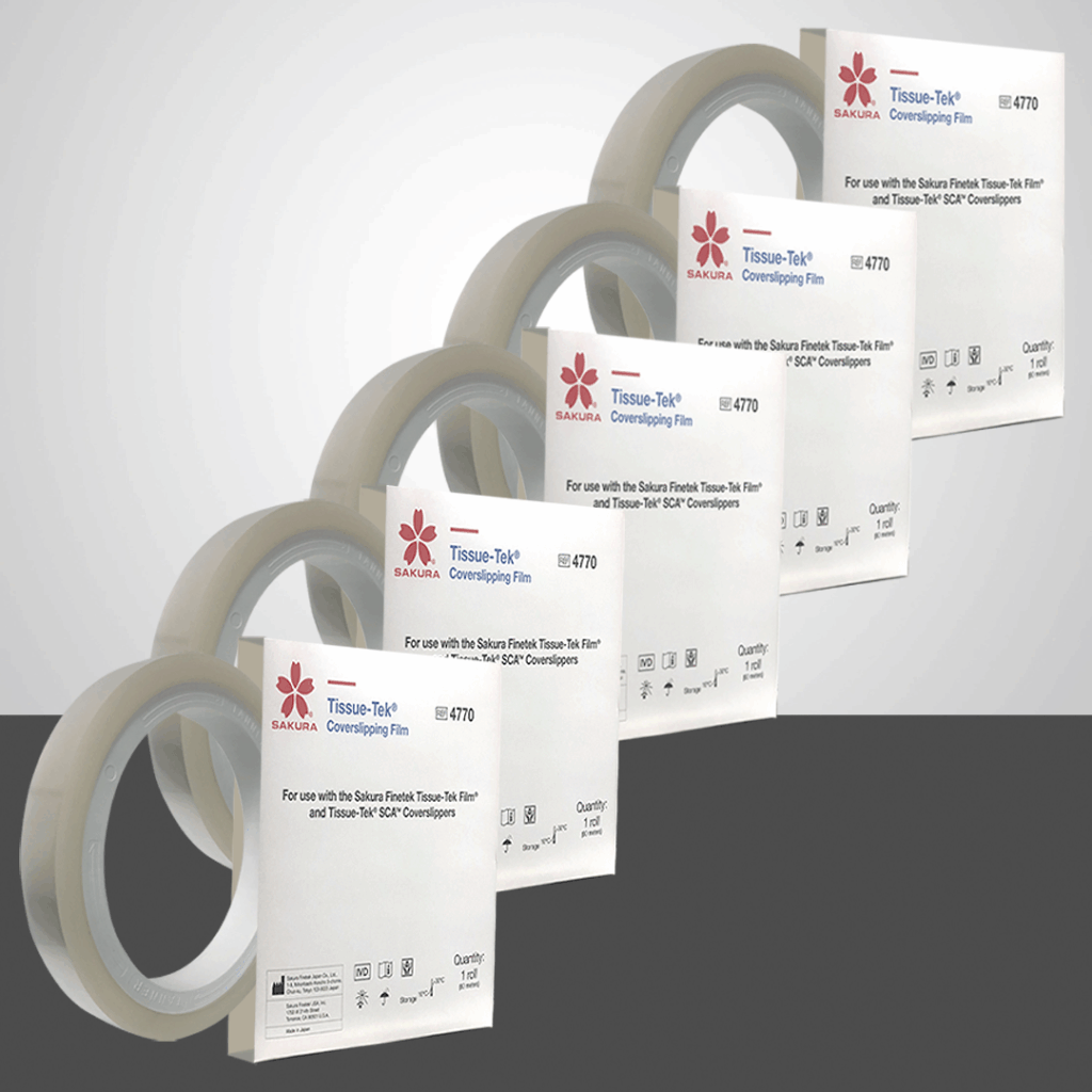 Sakura 4770-A 5 rolls of coverslipping film best seller with logo