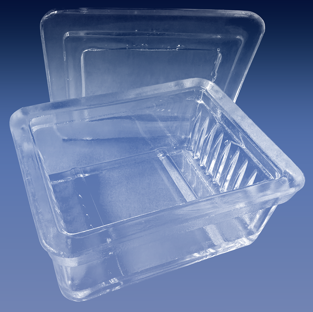 Glass Staining Jar (b) Holds ten 1″ X 3″ Microscope Slides