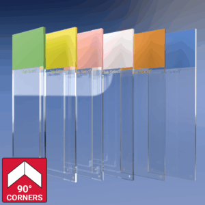 Positive Charge 90 Degree 7250 Series Red 90 degree icon shows green, yellow, pink, white, orange, and blue