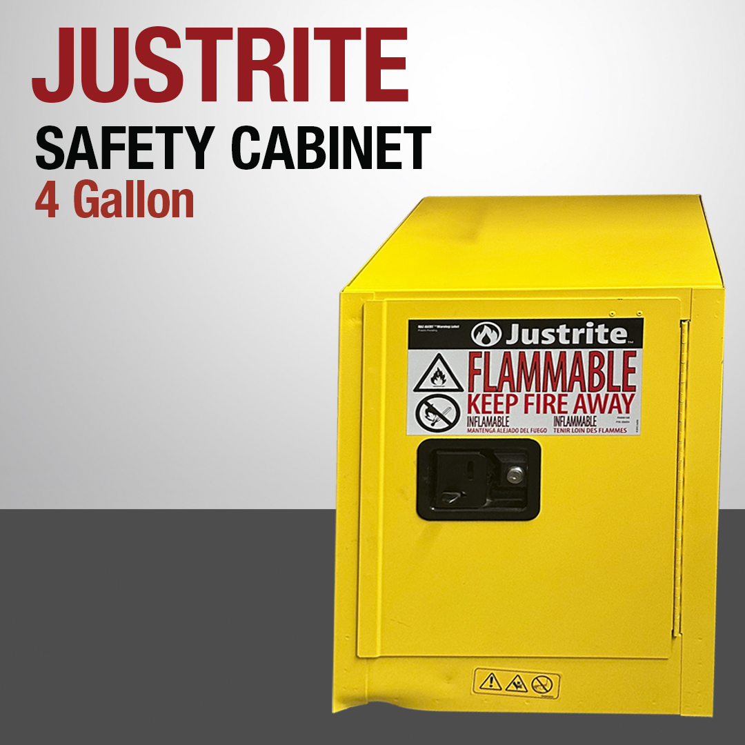 Justrite Flammable Safety Storage Cabinets Self-Closing (Refurbished) - Image 4